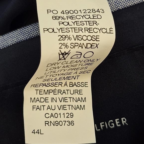 Tommy Hilfiger NWT THFLEX Modern Fit Brown Plaid Sport Coat - Size 44L - Picture 12 of 16